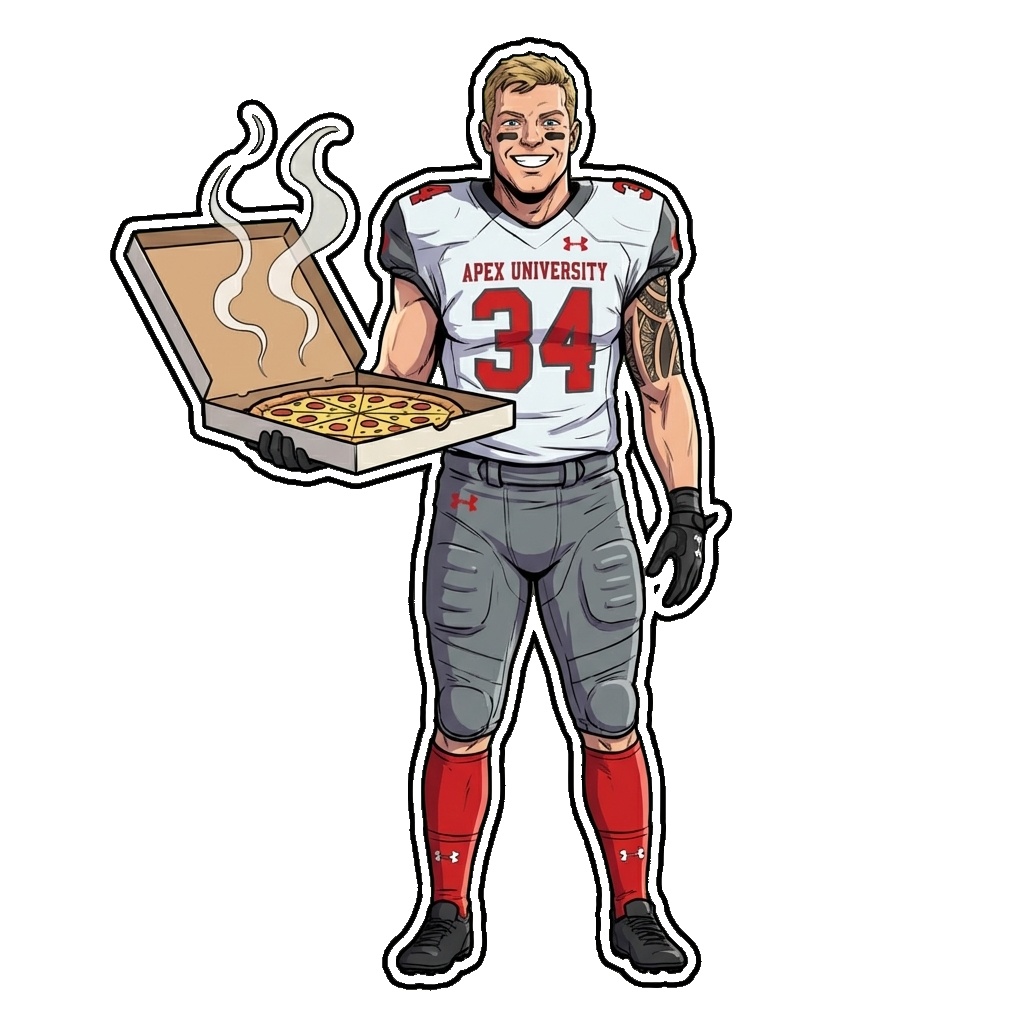 Comic style with pizza box prop